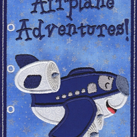 Airplane Adventures ITH Book 5x7--Set of 13 Designs