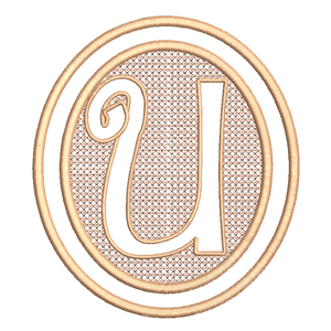 Elegant Embossed Alphabet 6x10--Set of 26 Designs