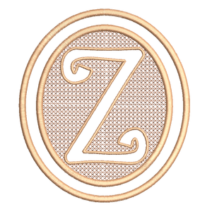 Elegant Embossed Alphabet 5x7--Set of 26 Designs