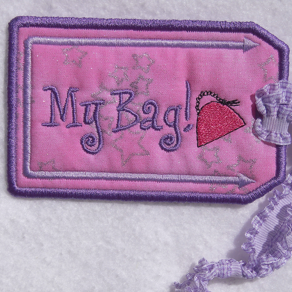 1 Line Tag for Harness bags, Halter bags, Blankets anything with a D ring,  Luggage, Back-Pack - Carol's Stitchery & Creations