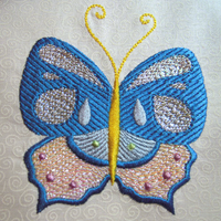 Butterfly Bling 4x4--Set of 10 Designs