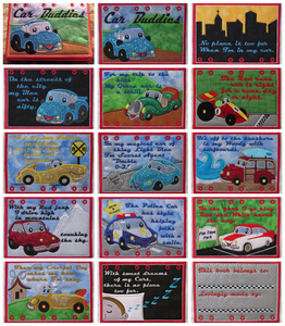 Car Buddies ITH Book 5x7--Set of 14 Designs