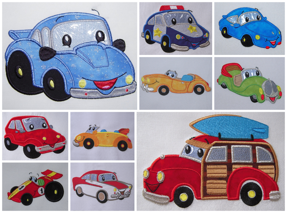 Car Buddies 5x7--Set of 10 Designs