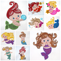 Merry Mermaids 5x7--Set of 10 Designs
