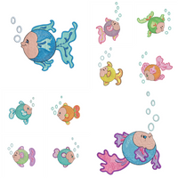 Tiny Bubbles 5x7--Set of 10 Designs